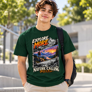 Utforska Mer Bergsexpedition Natur T Shirt