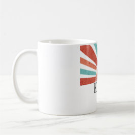 Utforska Mer -Gradient retro solnedgång Kaffemugg