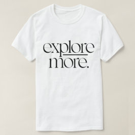 Utforska mer minimalistisk Äventyr-typografi T Shirt