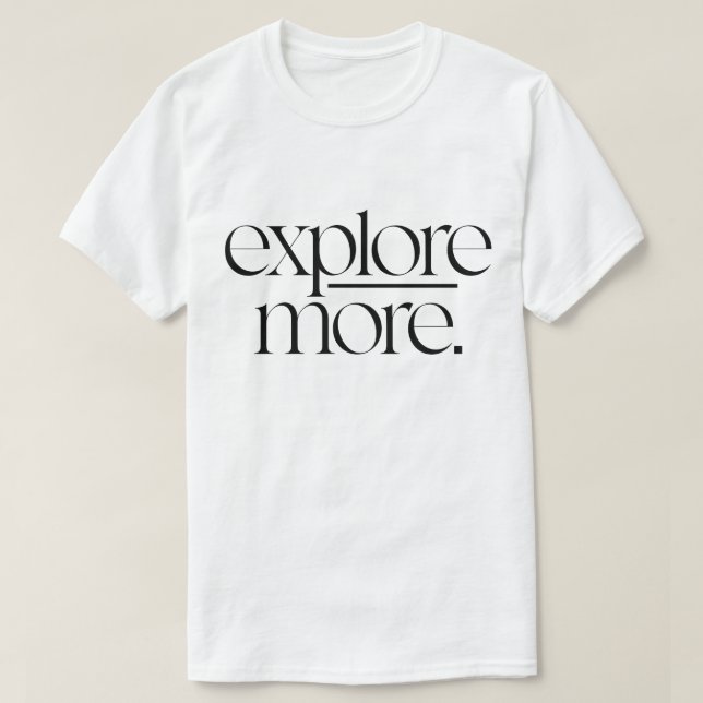 Utforska mer minimalistisk Äventyr-typografi T Shirt (Design framsida)