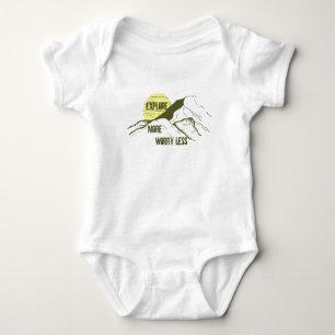 Utforska mer, oroa dig mindre vandringsälskare t shirt