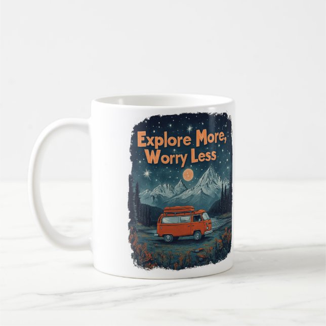 Utforska Mer, Oroa Mindre Kaffemugg (Vänster)