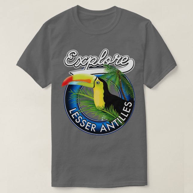 Utforska mindre Antilles Toucan-fågel T Shirt (Design framsida)