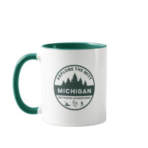 Utforska Mitt, Michigan Coffee Mugg