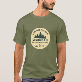 Utforska Mitt, Michigan Manar T-Shirt
