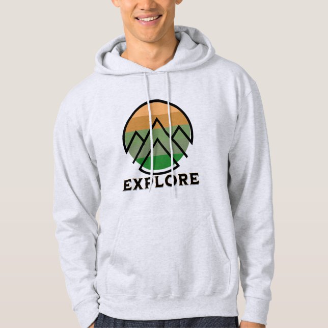 Utforska Mountain hoodie (Framsida)