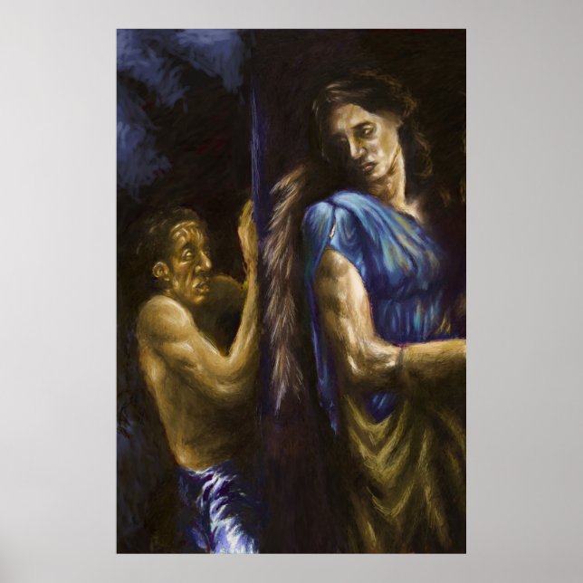 Utforska mytologin genom målning: en resa poster (Framsidan)