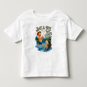 Utforska naturen: Pojkfiske med stor fångst T Shirt