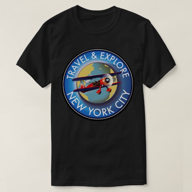 utforska New York City T Shirt (Design framsida)