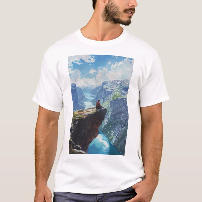 Utforska Norgens tunga T-shirt (Framsida)