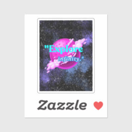 Utforska oändlighet klistermärken