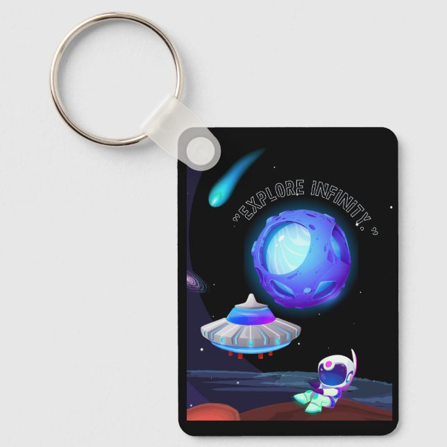Utforska oändlighet nyckelring (Framsida)