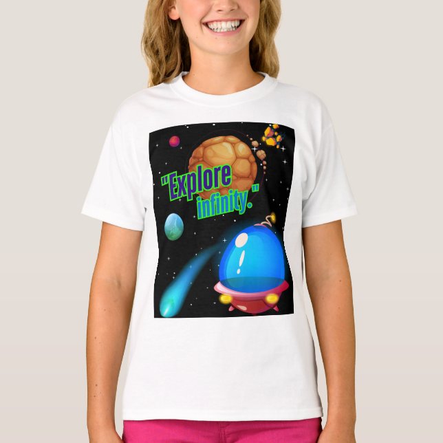 Utforska oändlighet t shirt (Framsida)