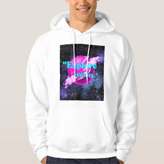 Utforska oändligheten hoodie (Framsida)