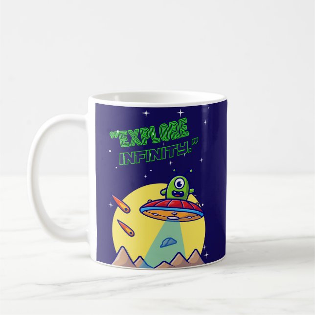 Utforska oändligheten kaffemugg (Vänster)
