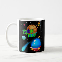 Utforska oändligheten kaffemugg