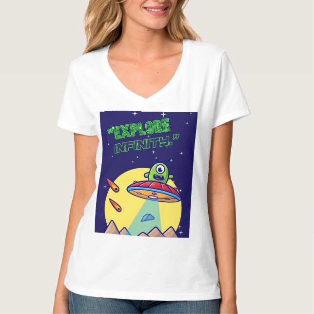 Utforska oändligheten t shirt (Framsida)