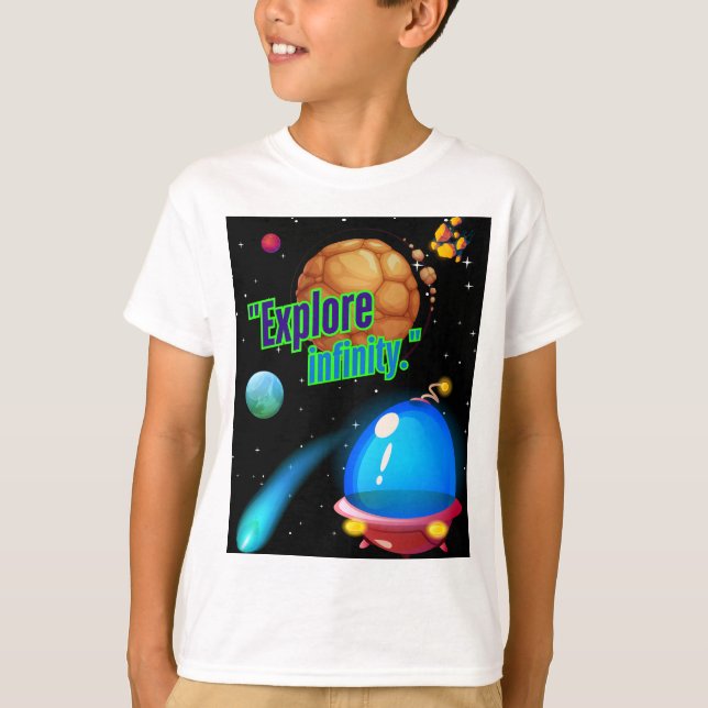 Utforska oändligheten t shirt (Framsida)