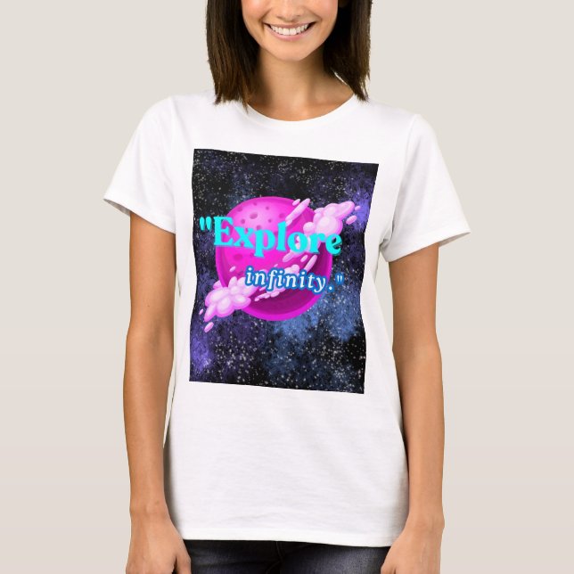Utforska oändligheten t shirt (Framsida)