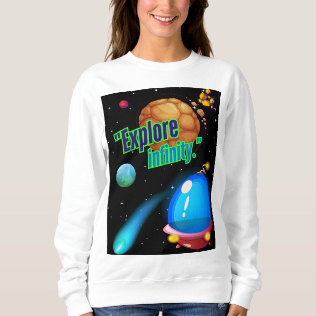 Utforska oändligheten t shirt (Framsida)