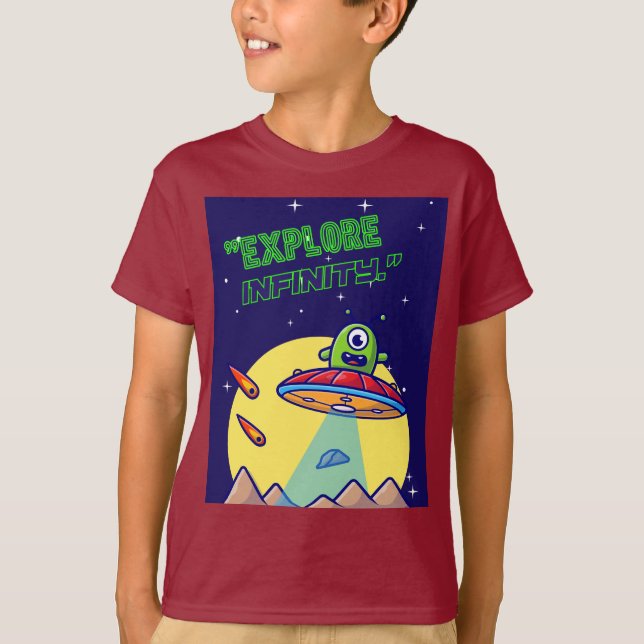 Utforska oändligheten t shirt (Framsida)