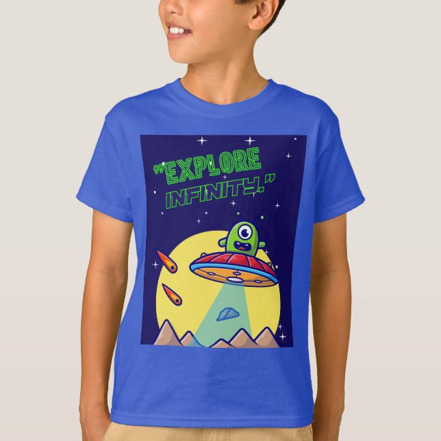 Utforska oändligheten t shirt (Framsida)