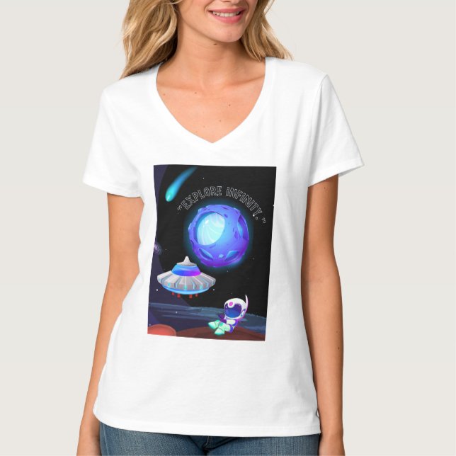 Utforska Oändligheten T Shirt (Framsida)