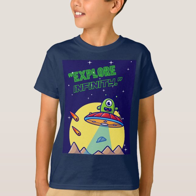 Utforska oändligheten t shirt (Framsida)