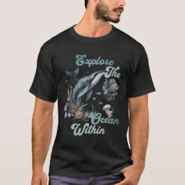 Utforska oceanen inom - oceanens livskonst t shirt