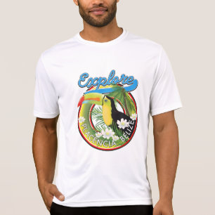 Utforska Placencia Belize-logotypen T Shirt