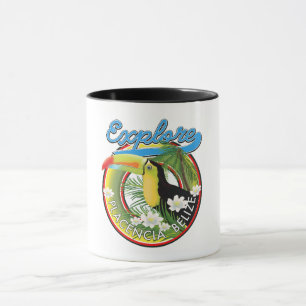 Utforska Placencia Belize reselogo Mugg