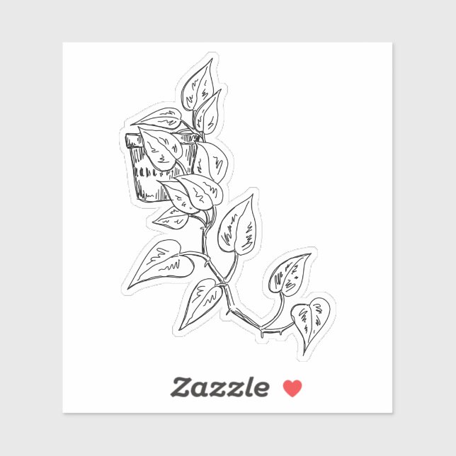 Utforska Pothos Sticker Klistermärken (Ark)