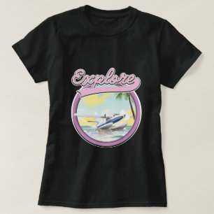 Utforska resans logotyp t shirt