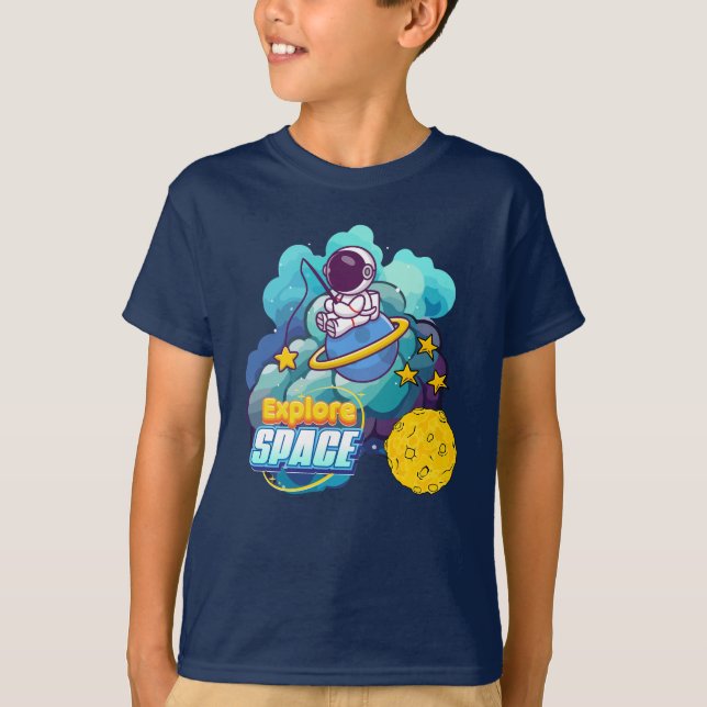 Utforska rymden t shirt (Framsida)