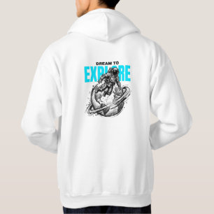 UTFORSKA Rymdfarare T-Shirt Grafik Rymdutforskar Hoodie