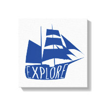 Utforska segelbåt Nursery Art