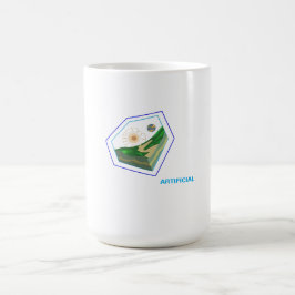 Utforska skärningspunkten mellan konstgjord kaffemugg