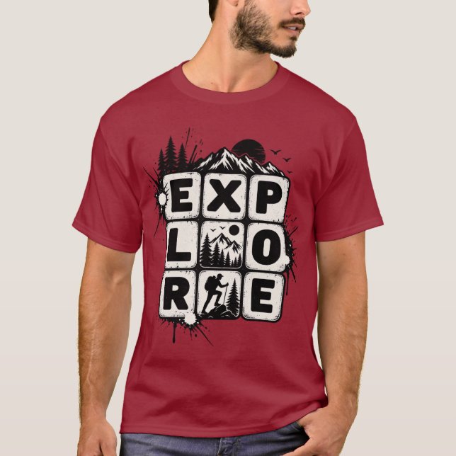 utforska t shirt (Framsida)
