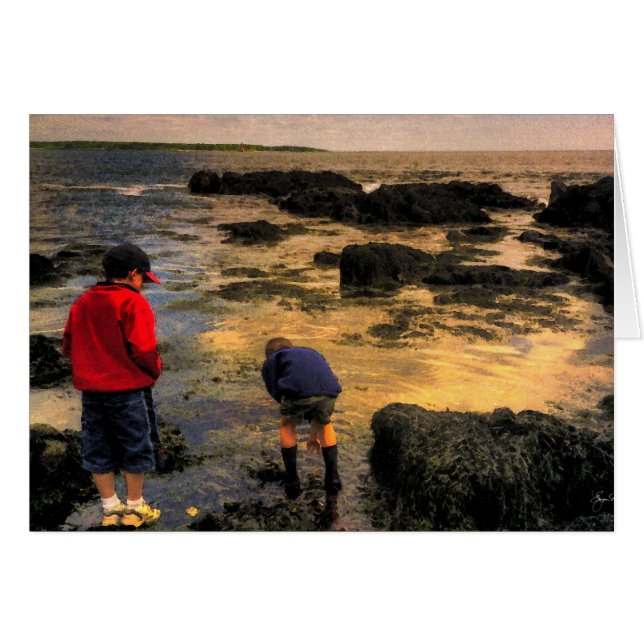 Utforska tidal Bassäng Hälsningskort (Framsidan Horizontal)