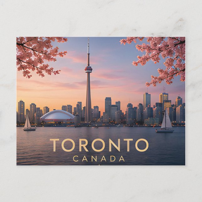 Utforska Toronto Kanada Waterfront Resa 🌴 Vykort (Framsida)