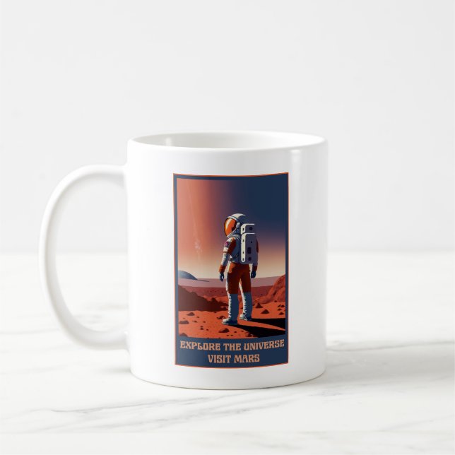 Utforska Universe besök Mars Kaffemugg (Vänster)