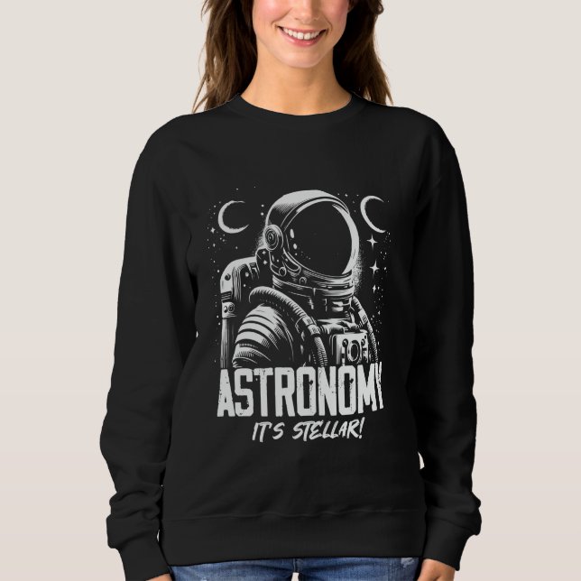 Utforska Universe Space Astronaut Galaxy Manar Kvi T Shirt (Framsida)
