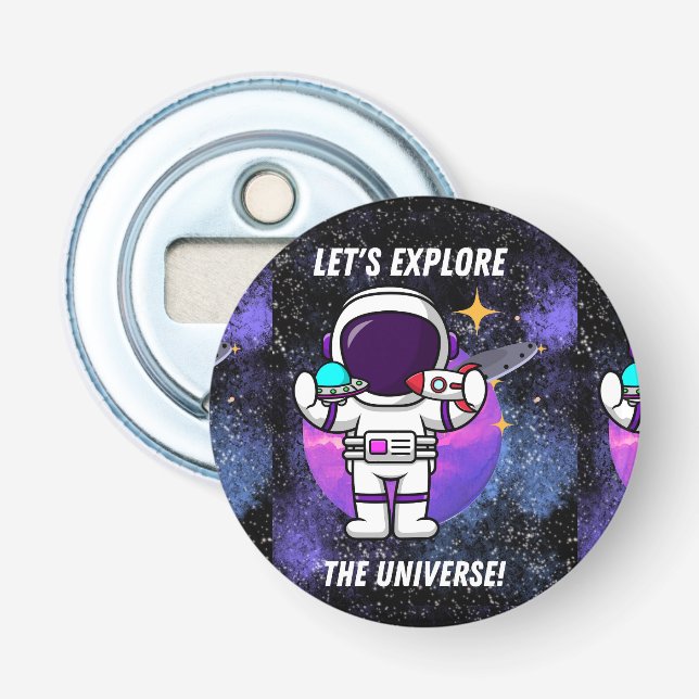 utforska universum flasköppnare (Framsidan)