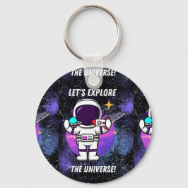 utforska universum nyckelring