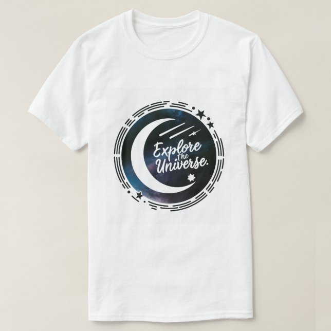 Utforska Universum Rymd & Astronomi T-Shirt (Design framsida)