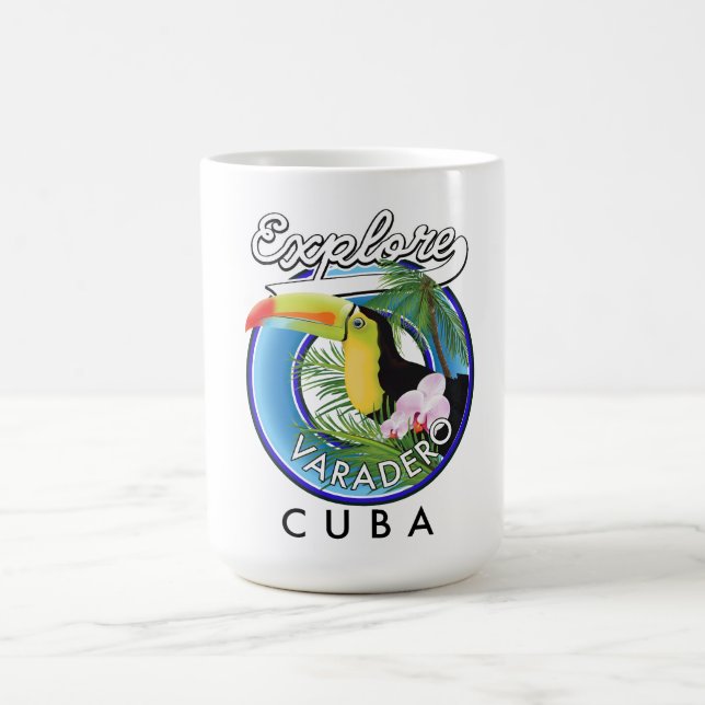 Utforska Varadero Kuba reselogo Kaffemugg (Center)
