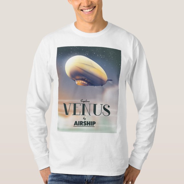 Utforska Venus med luftskepp T Shirt (Framsida)