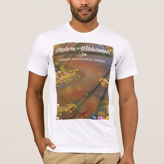 Utforska vildmarken! besök USA Tee (Framsida)
