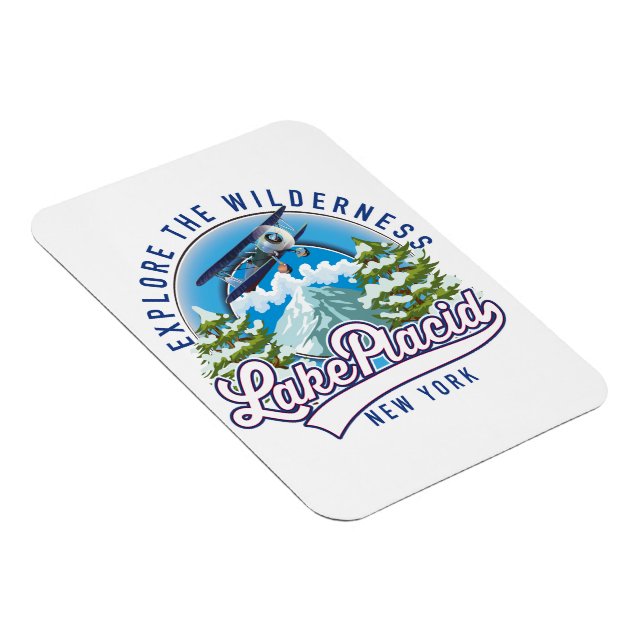 Utforska vildmarken, lake placid magnet (Högersidan)