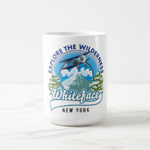 Utforska vildmarken, Whiteface New York  Kaffemugg